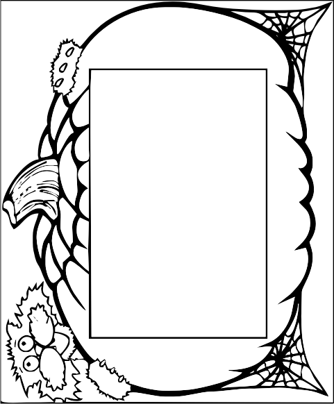 halloween coloring pages borders - photo #2